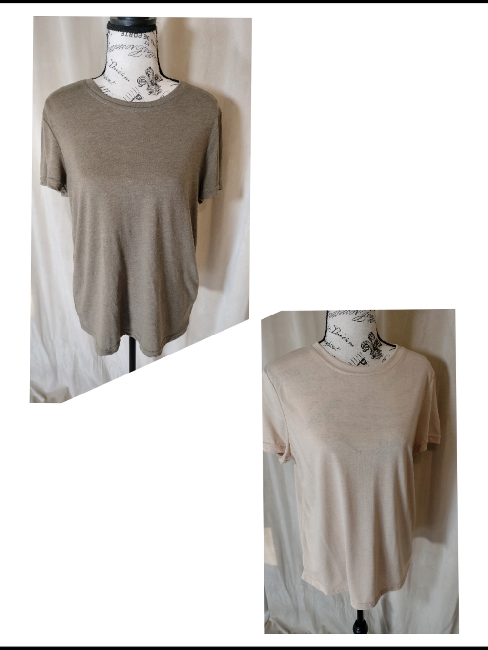 NWOT! Set of Two SHEIN Women's Basic Short Sleeve Crewneck Tees. Size L